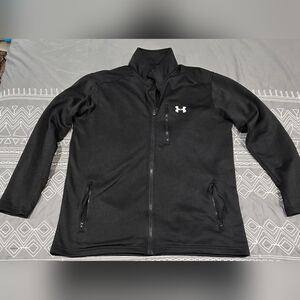 Under Armour Men's Lightweight Black Logo Jacket Size Large